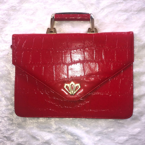 Vintage CALEGO Red Mini Folio Purse - Picture 2 of 10